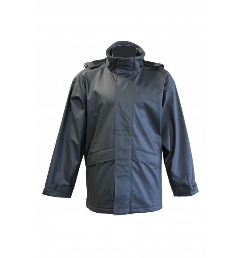 Parka bleu marine extraite du catalogue Athos Textile, page 7