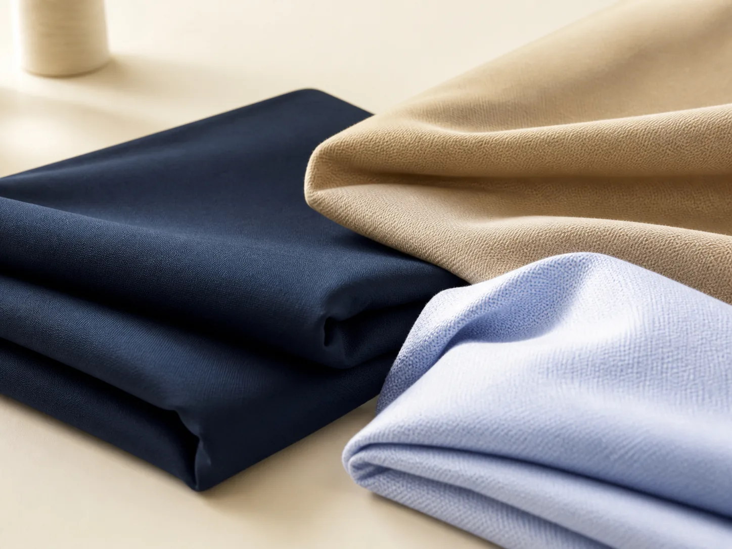 Détail de tissu destiné à la confection textile professionnelle