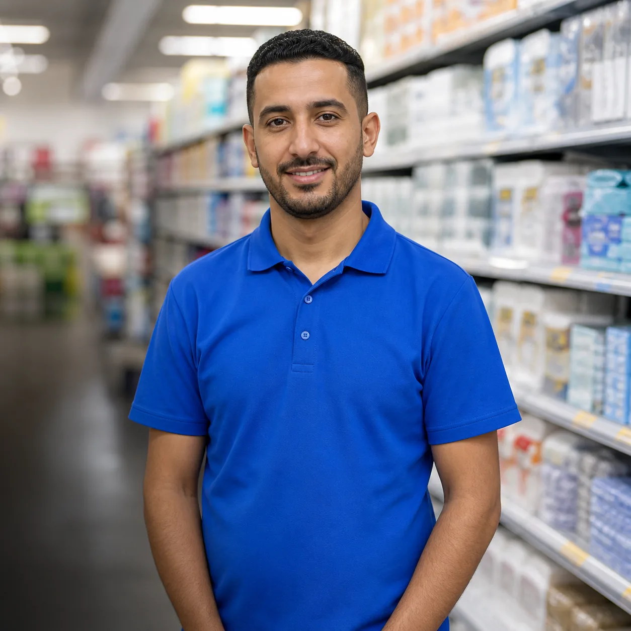 Professionnelle en tenue de commerce
