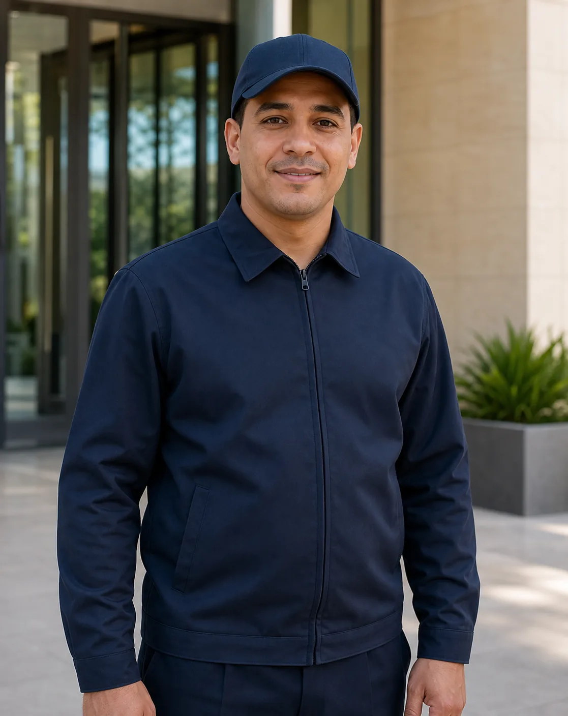 Professionnel en tenue de gardiennage
